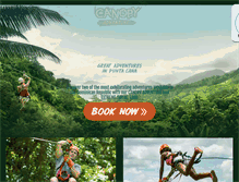 Tablet Screenshot of canopyadventurezipline.com